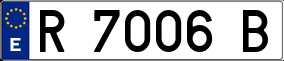 Trailer License Plate